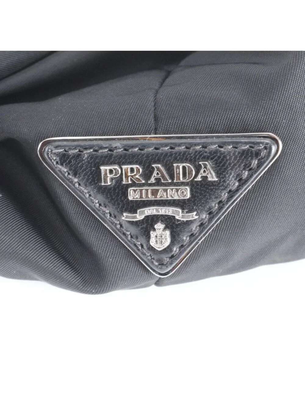 Prada Tessuto Nylon Reversible Triangle Logo Leather 2-Way Shoulder